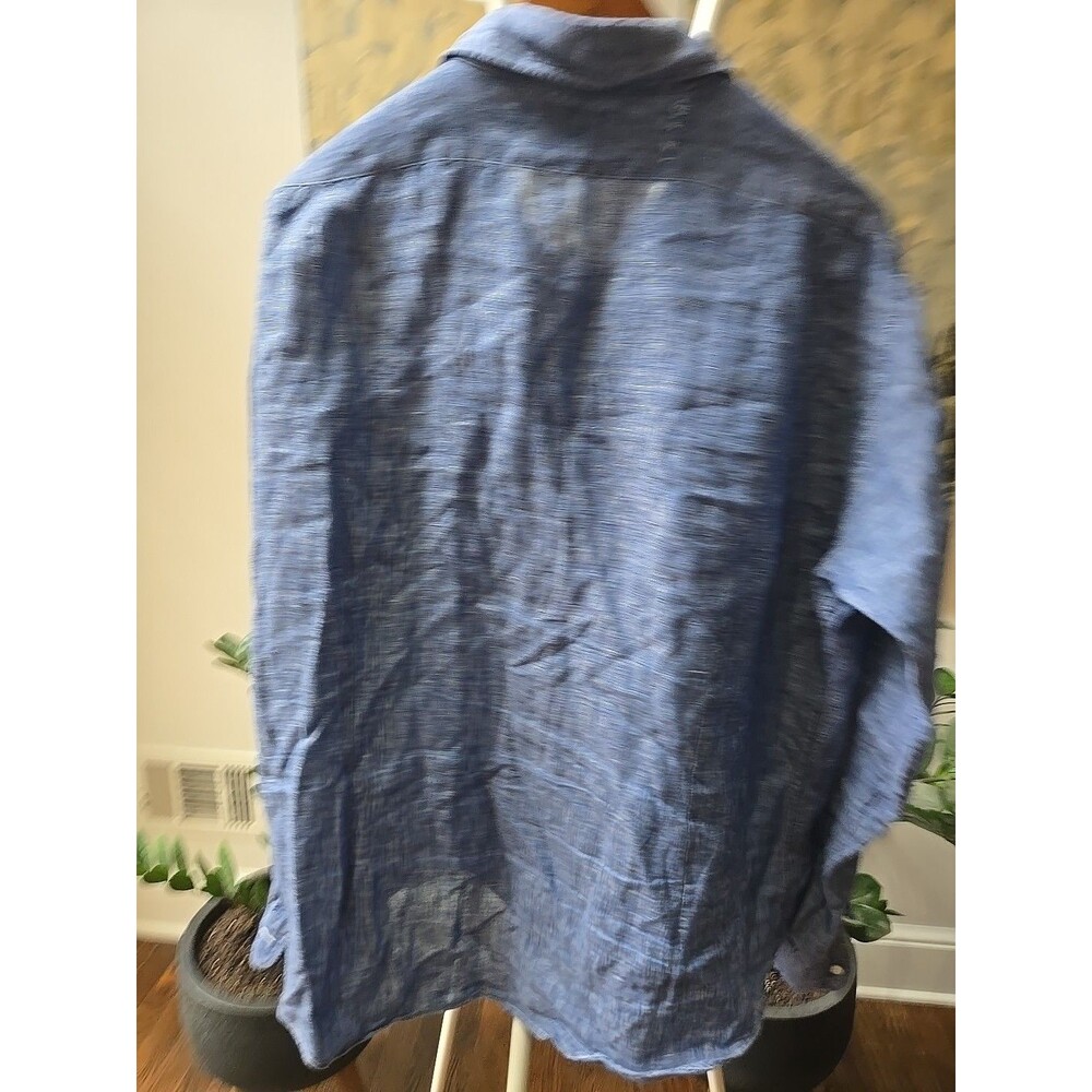 Sid Mashburn Indigo Casual Button-Down Shirt - Picture 7 of 9